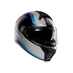 Kask Szczękowy AGV Tourmodular Stray Czarno/Szaro/Niebieski Mat